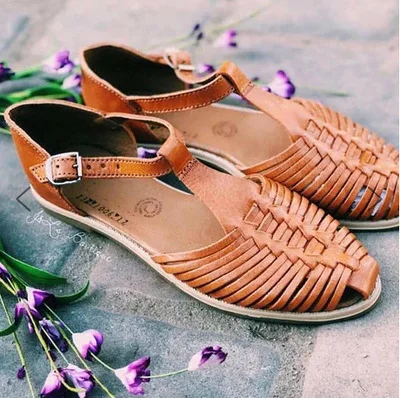 Сандалии гладиаторы в стиле ретро на плоской подошве женские сандалии римском с