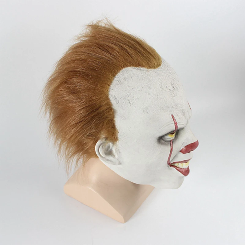Маска клоун Stephen King's It маска ужаса маскарадный костюм для Хэллоуина