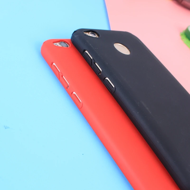SICOOTE чехол для Xiaomi Redmi 4x Силиконовый Простой деловой красный розовый черный