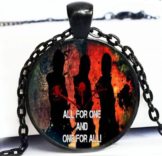 Новые Три мушкетера кулон все для одного ювелирные изделия ручной работы цепь