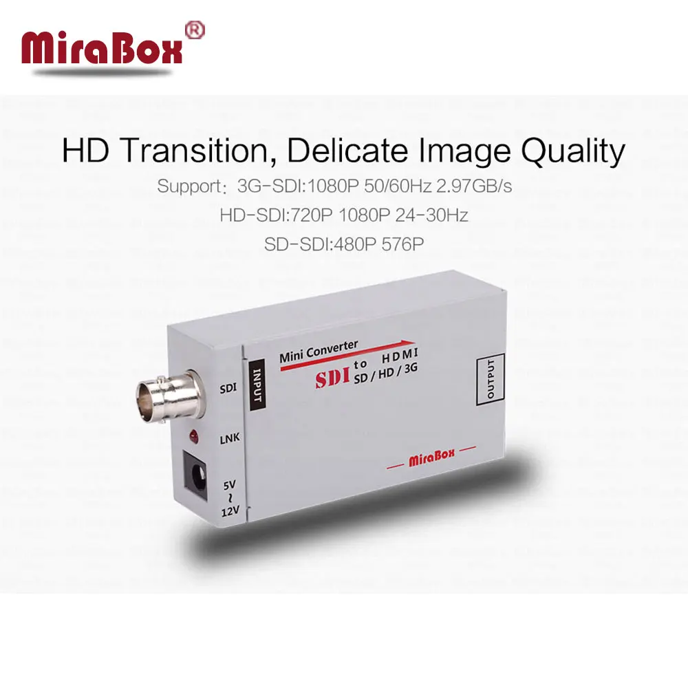 Преобразователь 1080P Mini 3G SDI в HDMI с аудио для HD камеры преобразователь видео мини