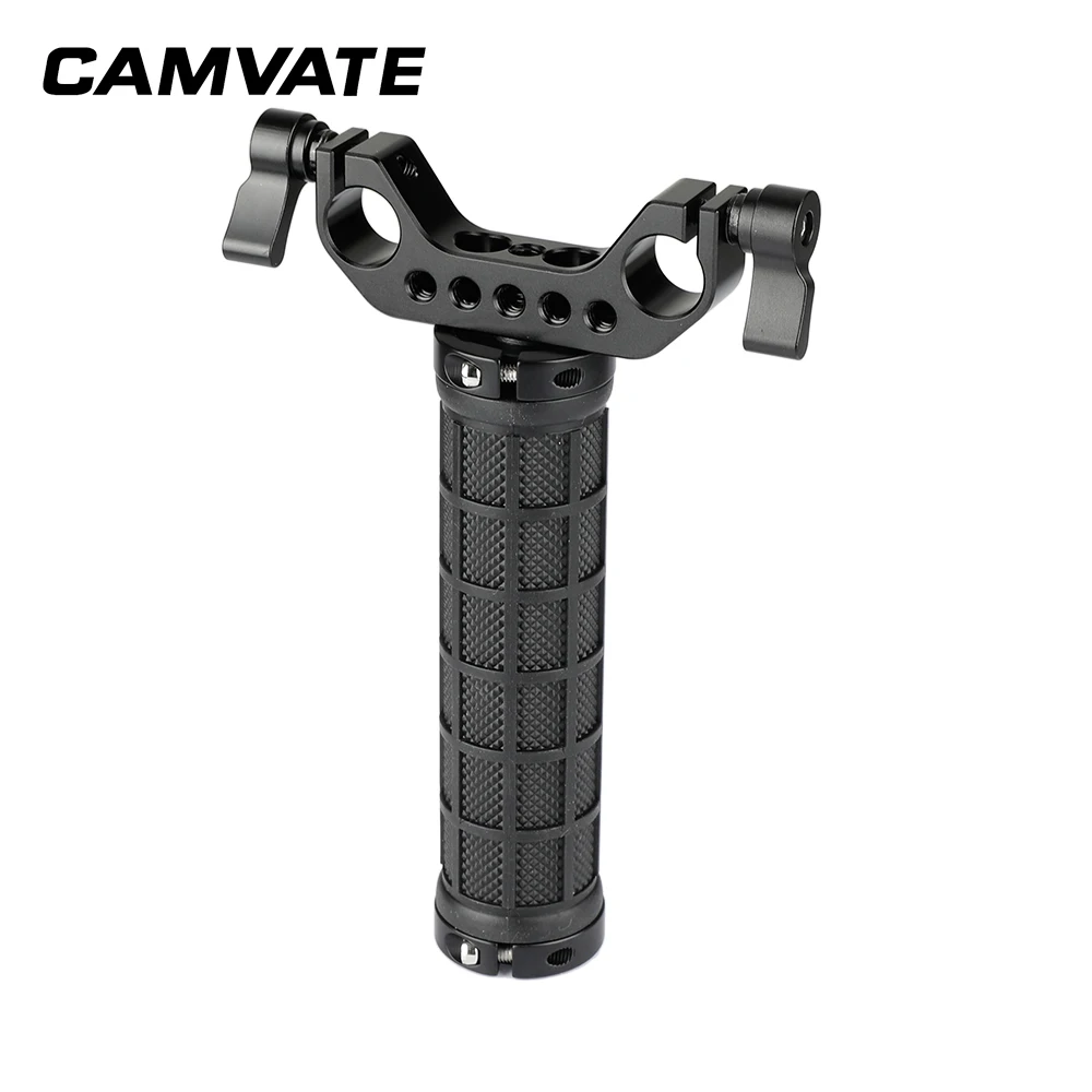 CAMVATE резиновая ручка с двойным зажимом для стабилизатора камеры C2090|Аксессуары