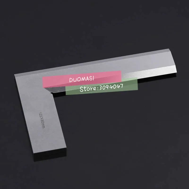 Прямоугольная линейка, из нержавеющей стали, 1 шт., 63x4 0/80*50/100*63/125/* 80/160*100/200*160 мм, с краями под углом 90 градусов