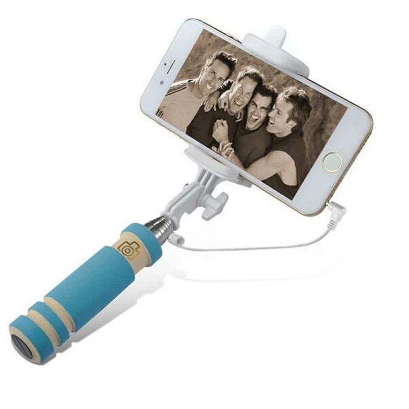 Selfie монопод выдвижная складная проводной для Samsung Perche Selfies Selfiepod Iphone