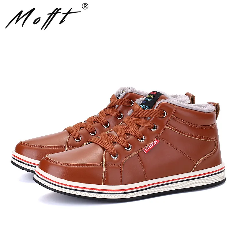 Size 39-48 Men Winter Boots Plush Keep Warm Wider Casual Shoes Pu Leather Waterproof Non-slip Snow | Обувь