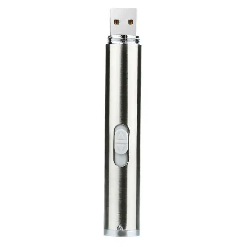 Новый миниатюрный Перезаряжаемый USB фонарик фонарь лазерный указатель мощный