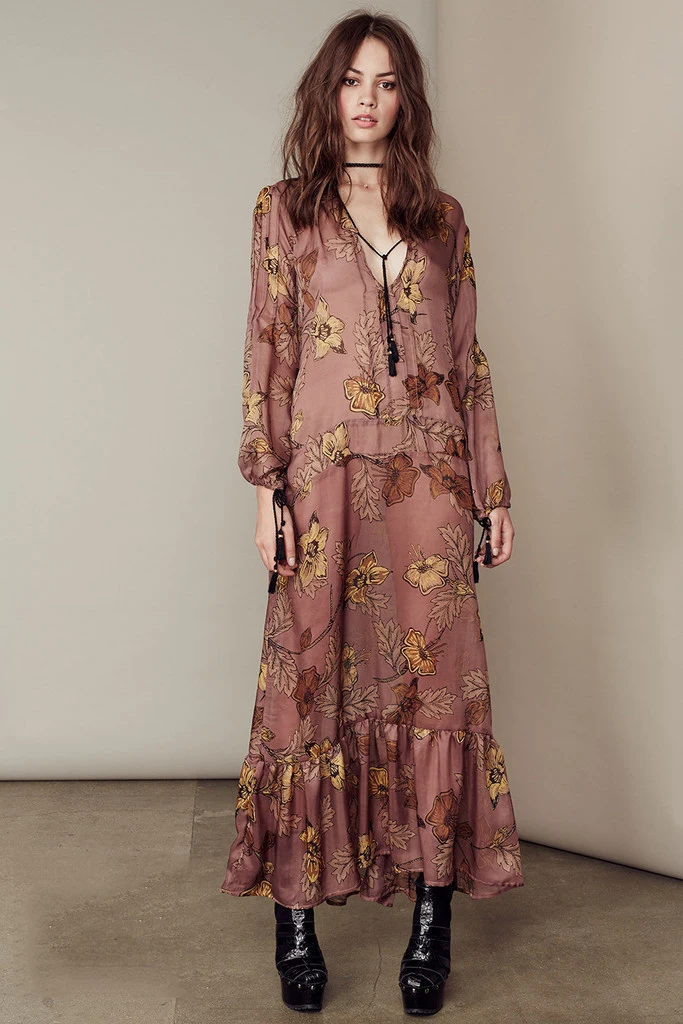 2020 летнее Новое Модное шифоновое женское платье длиной до щиколотки с длинным