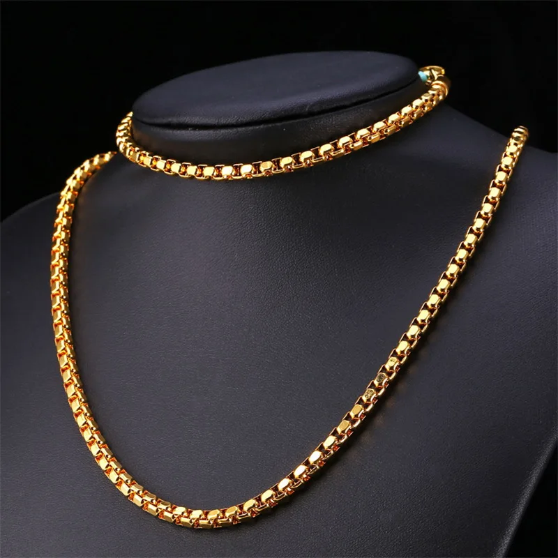 Шкатулка для ювелирных изделий цепочка браслет ожерелье крутой предмет 5 мм 55 см