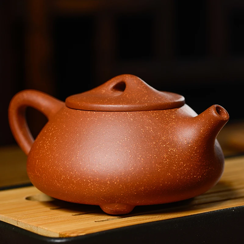 Authentic Yixing famous pure handmade purple clay teapot original ore dragon blood sand Kung Fu ball hole 210ml | Дом и сад
