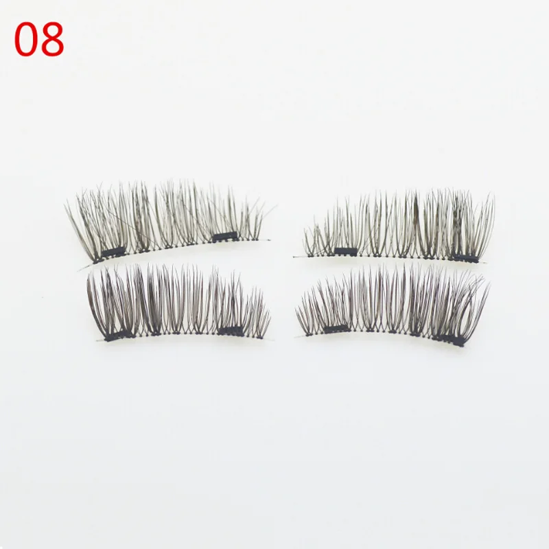 4 шт./1 пара магнитные накладные ресницы|false eyelashes|eyelashes naturalfalse eyelashes natural |