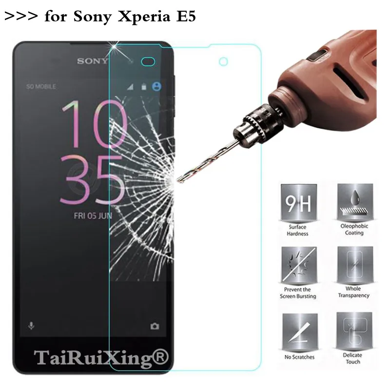 2.5D 0 26 мм 9H закаленное стекло Защита экрана для Sony Xperia E5 F3311 F3313 5 дюйма усиленная