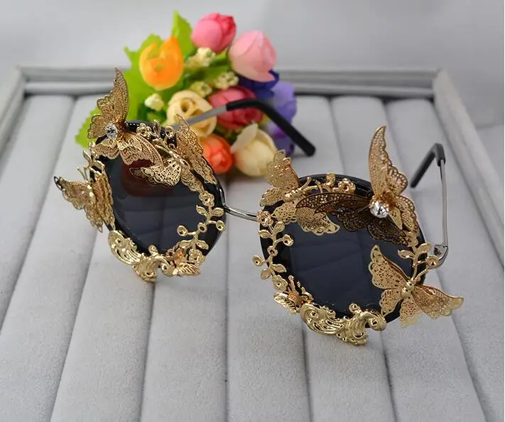 Солнцезащитные очки в стиле барокко женские роскошные винтажные брендовые