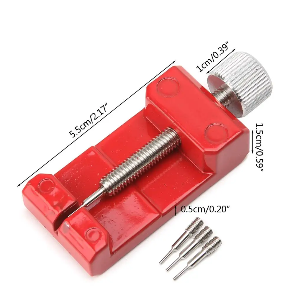 

New Useful Handle Repair Tool Watch Band Strap Link Remover With 3 Extra Pins