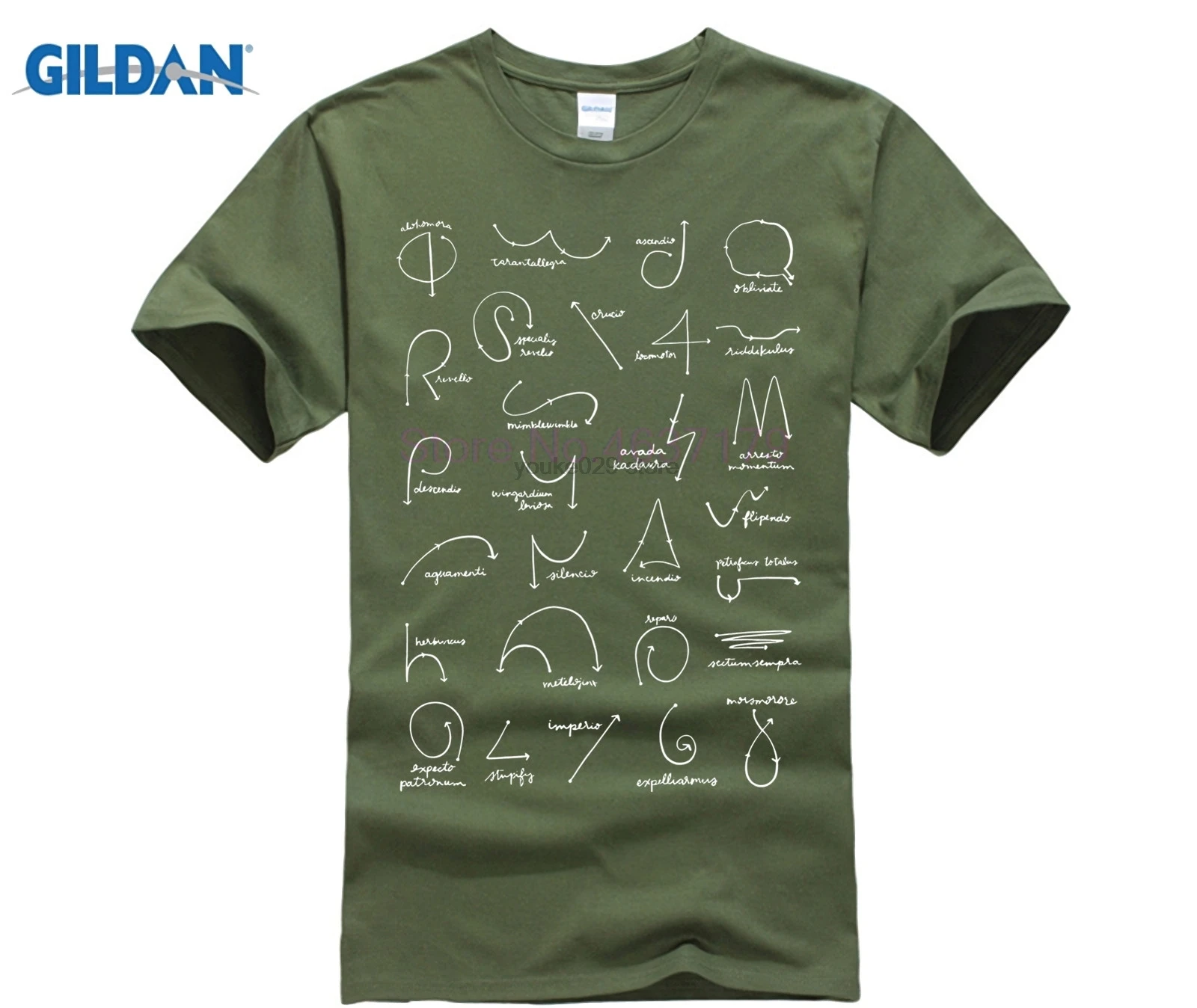 Гарри тройник палочки вверх! Белая футболка с изображением волшебной летние