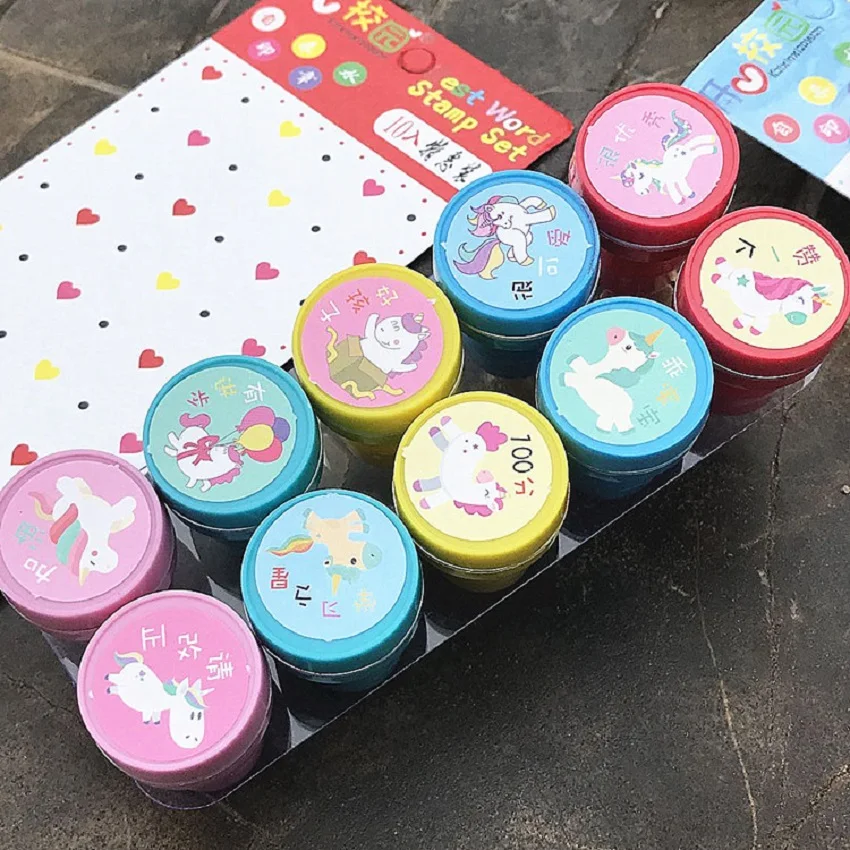 100 шт Самостоятельная Заправка чернилами мультфильм светочувствительное