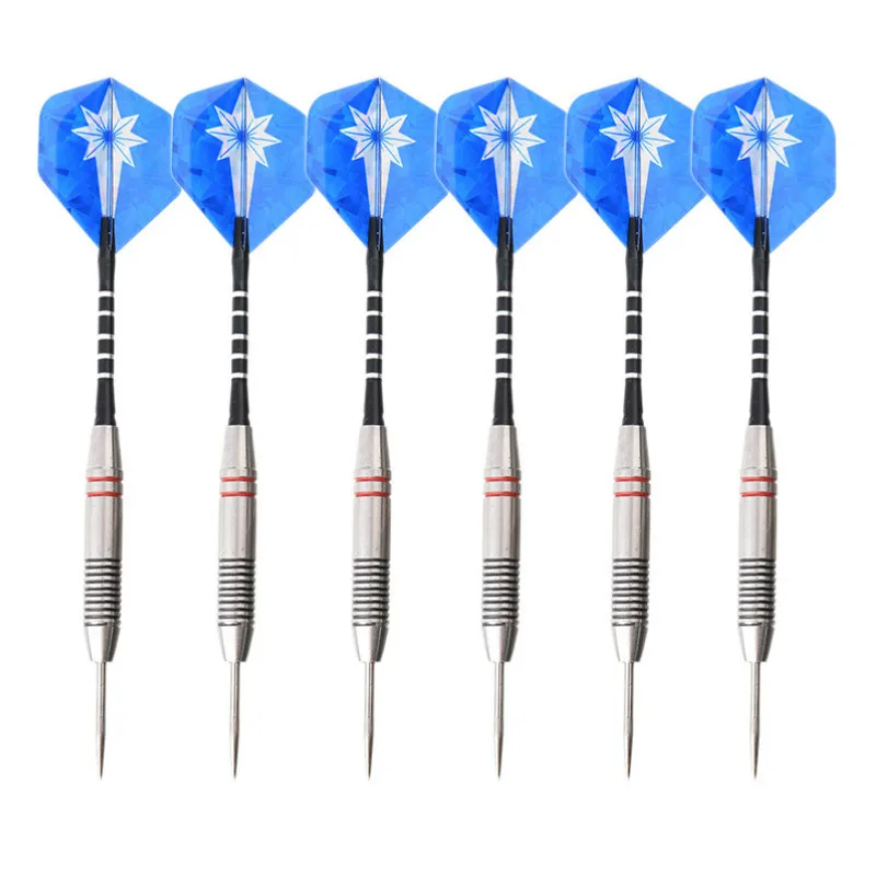 Professional Hard Tip Brass Darts 18g 22g 24g Colors Steel Tip Darts Aluminum Darts Shafts Indoor Sports Dart Needle 6 Piece Set