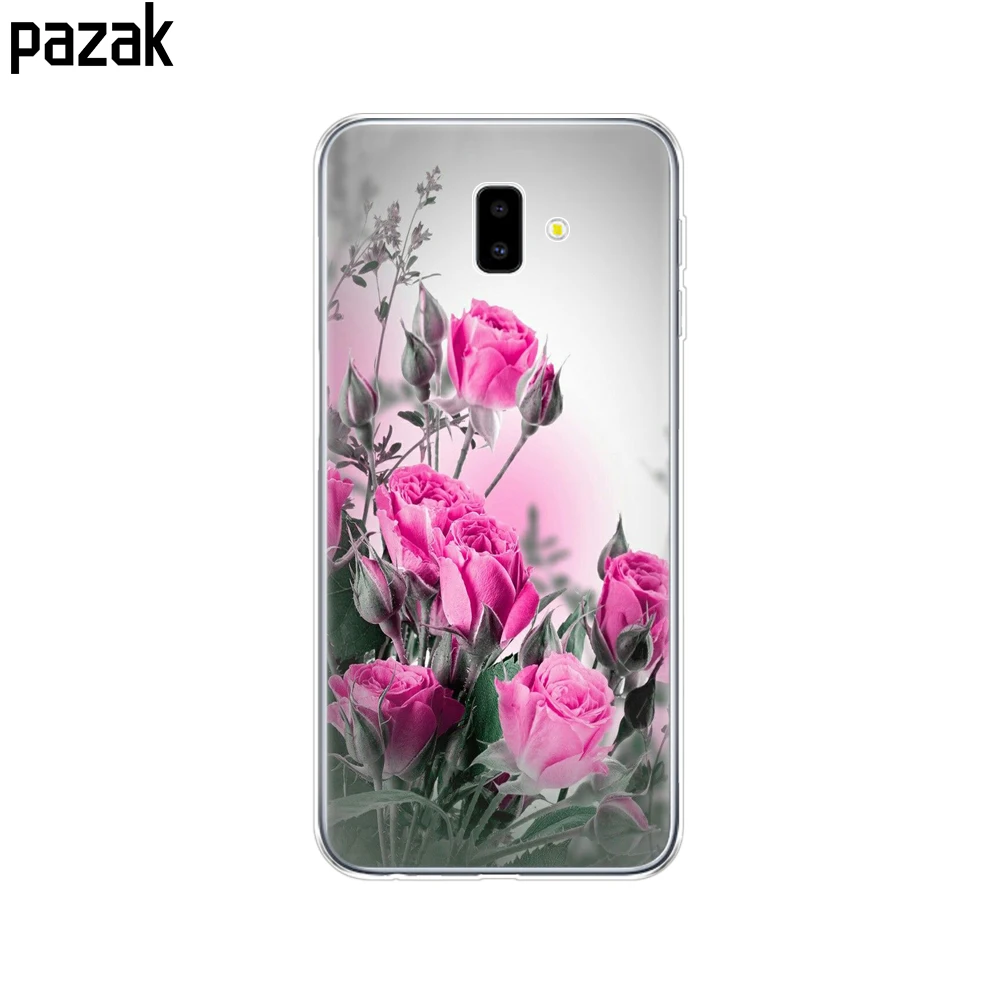 52413 Для samsung J6 J6+ чехол coque мягкий чехол из термополиуретана и силикона для samsung Galaxy J6Plus J 6 Plus J610 J610F Capas противоударный - Цвет: 52413