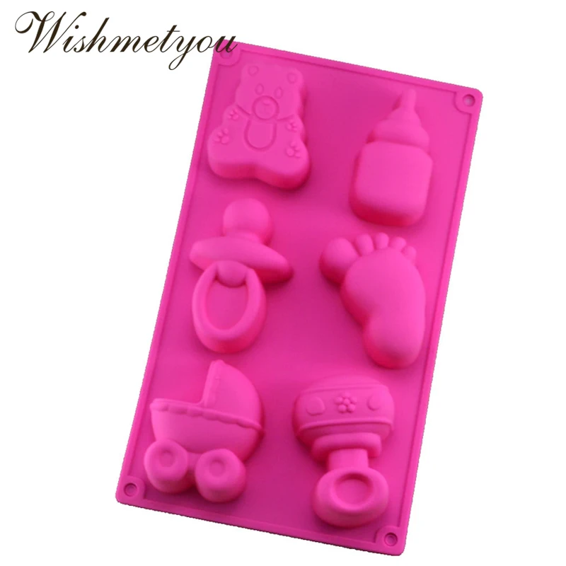 WISHMETYOU детские ноги безопасности многоразовый Силикон Мыло Плесень Для ручной