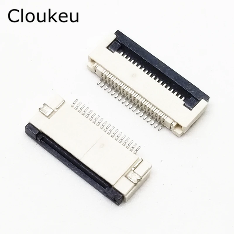 

10Pcs FPC FFC Connector cable socket 0.5MM 18Pin Clamshell Bottom Contact Type