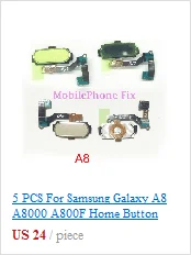 Для samsung Galaxy S7 G930/S7 Edge G935 Главная Кнопка+ датчик отпечатков пальцев клавиатура Меню Кнопка возврата шлейф