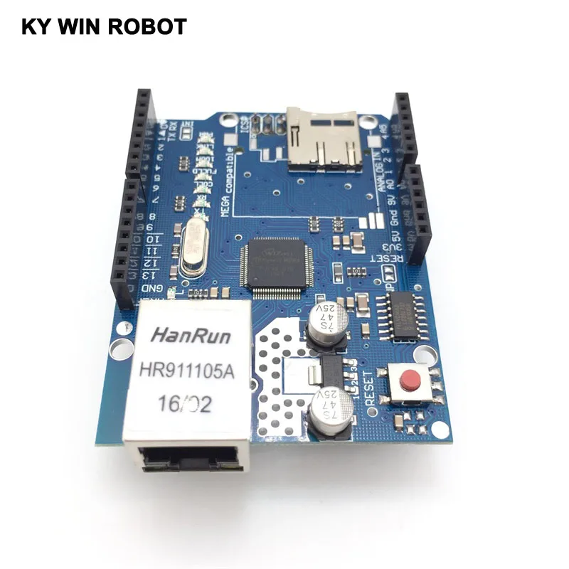 1 шт. Щит Ethernet щит W5100 R3 UNO Mega 2560 1280 328 UNR макетная плата для Arduino|development board|ethernet shielduno r3