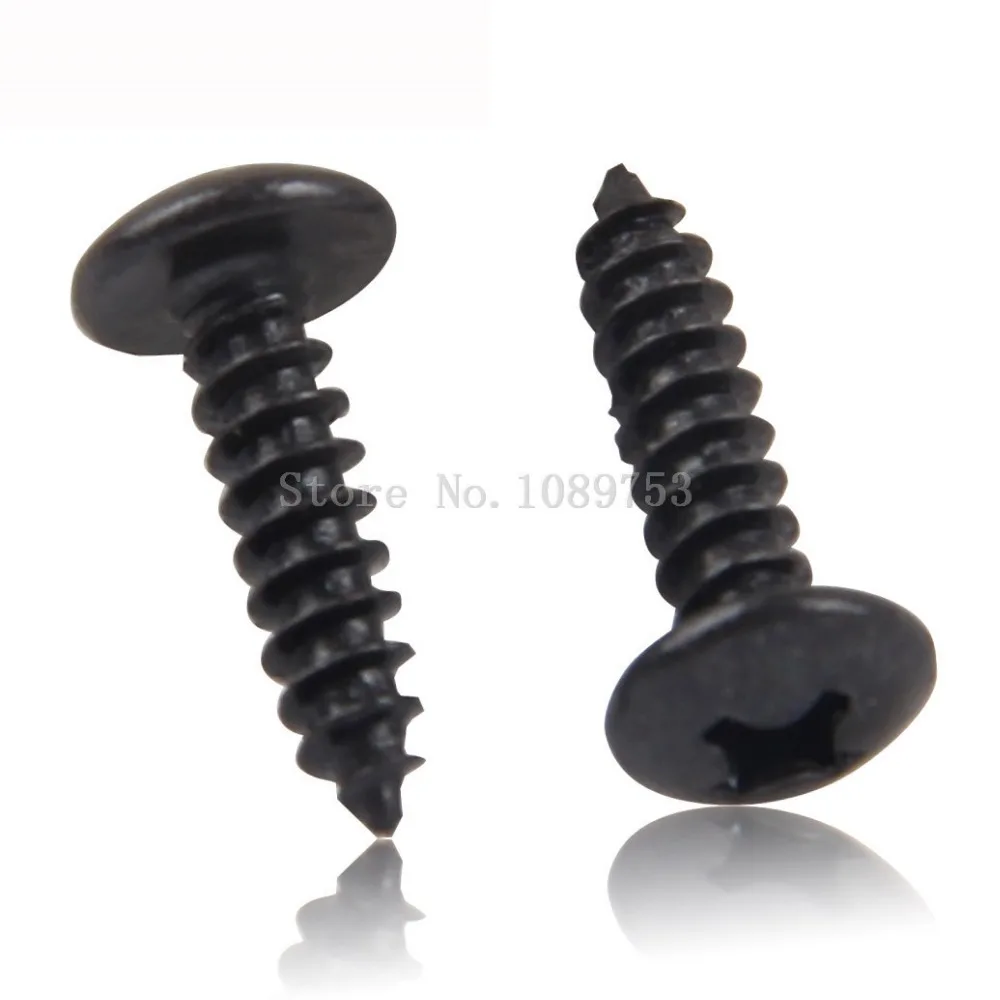 50 шт. M3 M4 искусственная древесина с черным оксидом и восковыми саморезающими