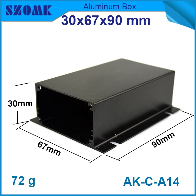 1 шт./лот 30 (H) x67 (W) x90 (L) мм бесплатная доставка черный алюминиевый корпус