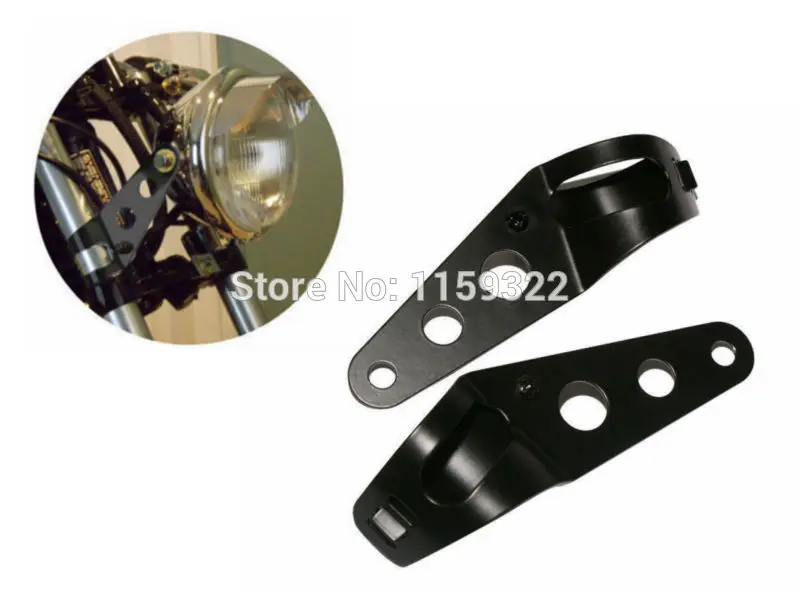 

35MM-43MM Black Headlight Mounting Bracket Head Lamp Holder Mount Fork Clamp for Honda Aprilia Chopper Bobber Cafe Racer Custom
