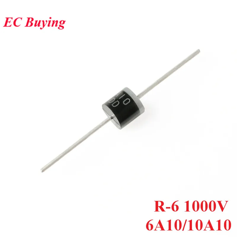 5 шт. 6A10 10A10 R 6 1000V усилитель диода выпрямителя силиконовый мостик выпрямитель 6A 10A