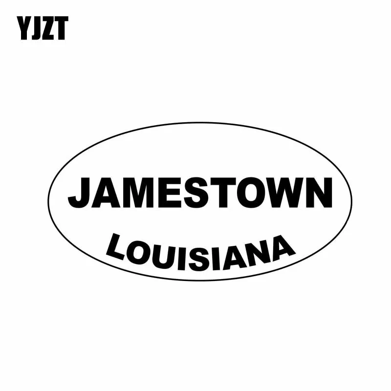 YJZT 14 4 см * 7 6 овальные автомобильные наклейки JAMESTOWN требуются в виде Луизианы