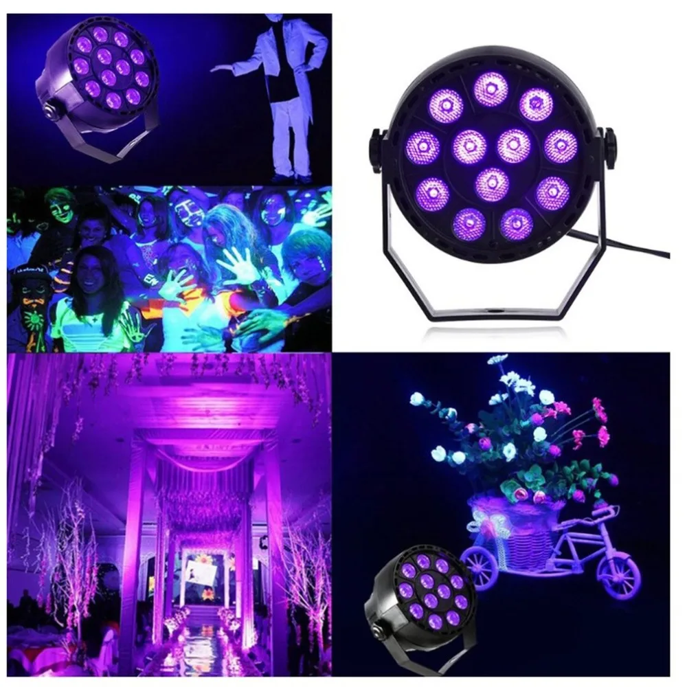 Светодиодный сценический светильник с эффектом ультрафиолета плоский прожектор