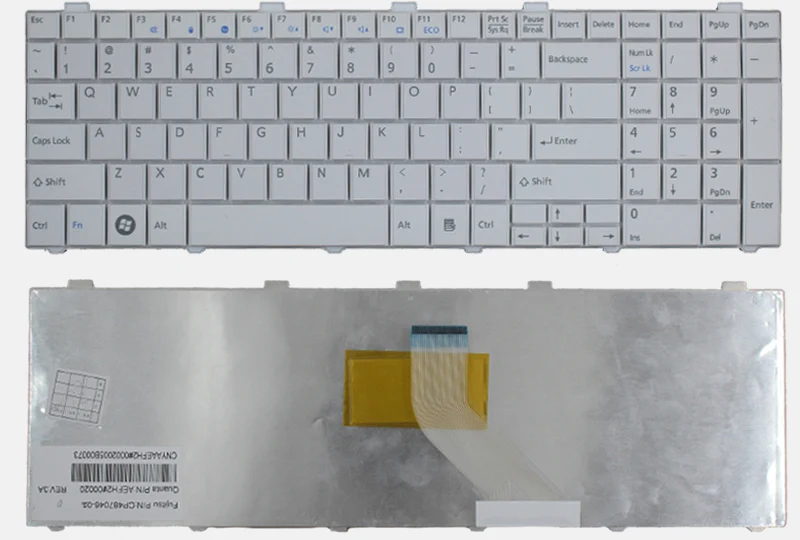 Новая американская клавиатура для Fujitsu Lifebook AH530 AH531 NH751 A530 A531 черная английская клавиатура для ноутбука