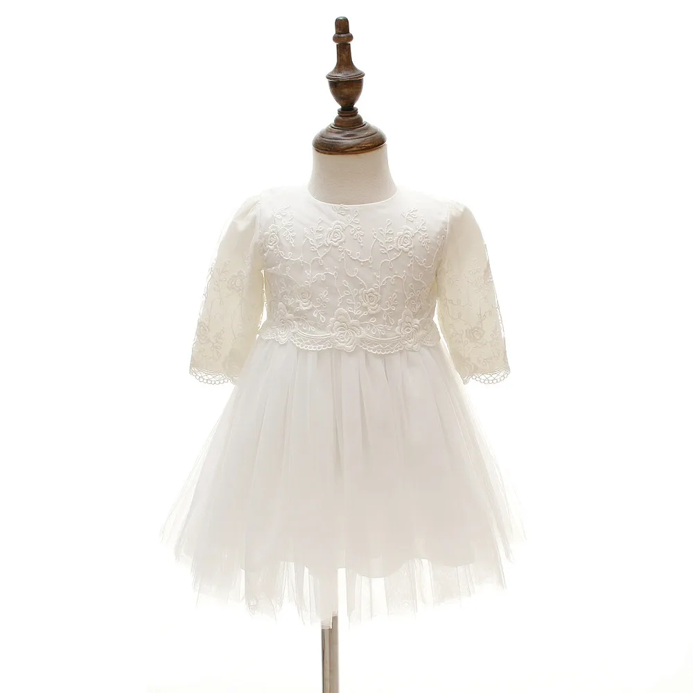 Платье с длинным рукавом для маленьких девочек платье подружки невесты