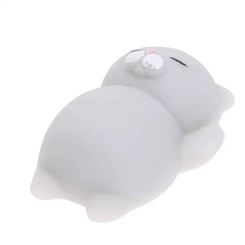 Мини игрушка животные для ребенка кошка мягкая милая липкая антистресс мячик