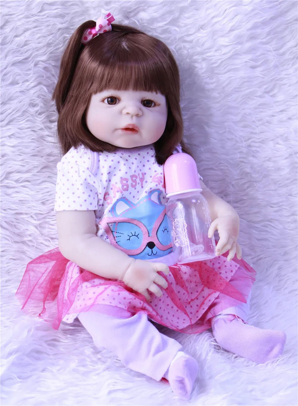 

Кукла реборн силиконовая, Реалистичная Водонепроницаемая игрушка для купания новорожденных, 55 см, 22 дюйма, подарок на день рождения