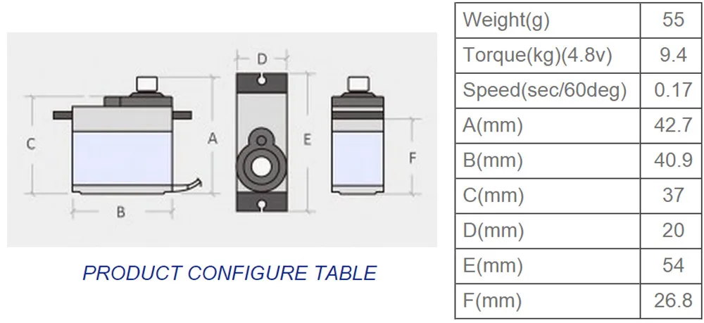 6 шт лот towerpro mg996r цифровой сервопри