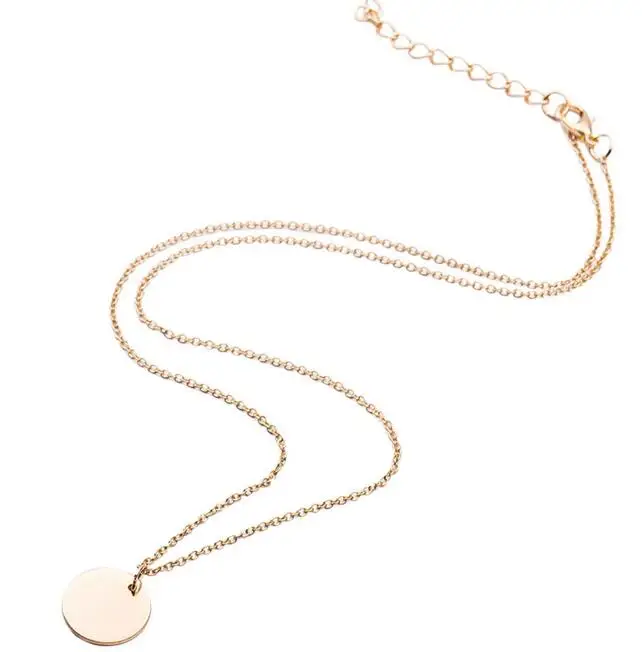 Модное ожерелье n279 с простыми элементами Геометрическая яркая простыня круглые