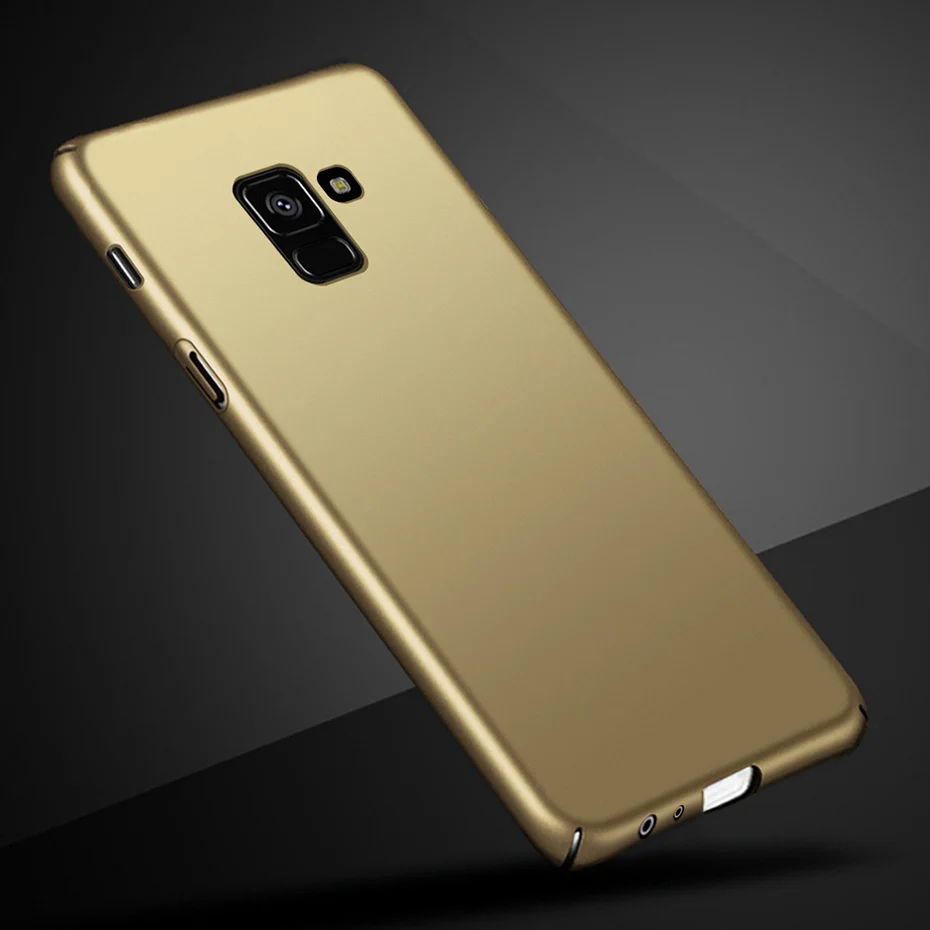 Ультратонкий Жесткий чехол из поликарбоната для Samsung Galaxy A8 2018 Матовые чехлы