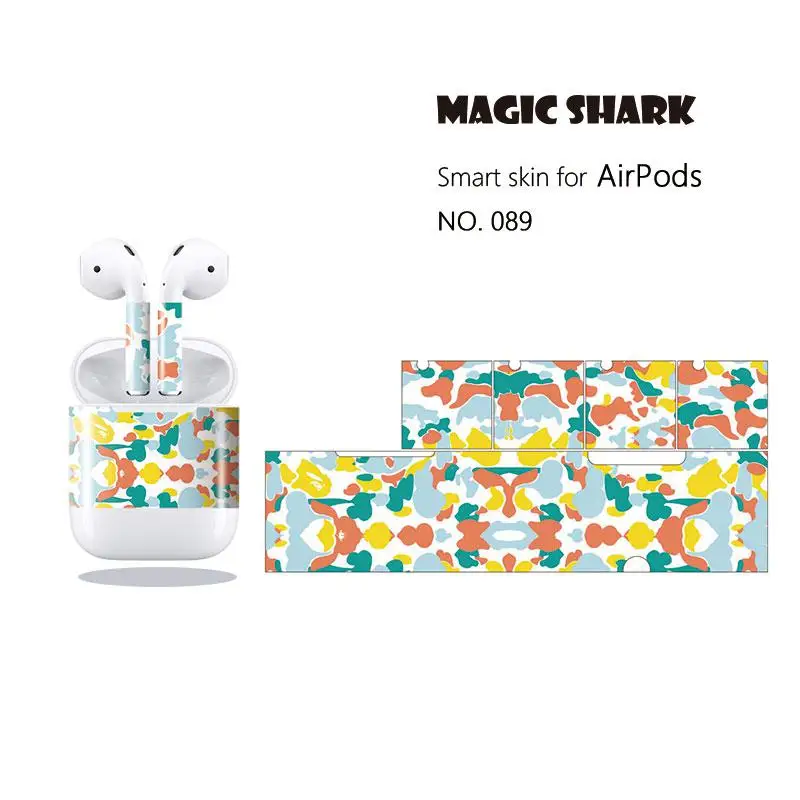 Magic Shark новый модный камуфляжный чехол в стиле милитари для Apple Airpods 19 типов 087-105 2019