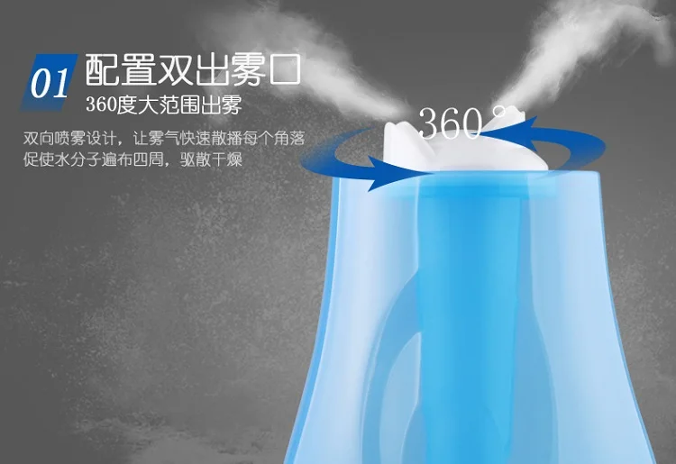 DMWD Электрический бытовой бесшумный увлажнитель ароматерапия Fogger эфирные масла диффузор тумана очиститель воздуха 2L для дома Offic