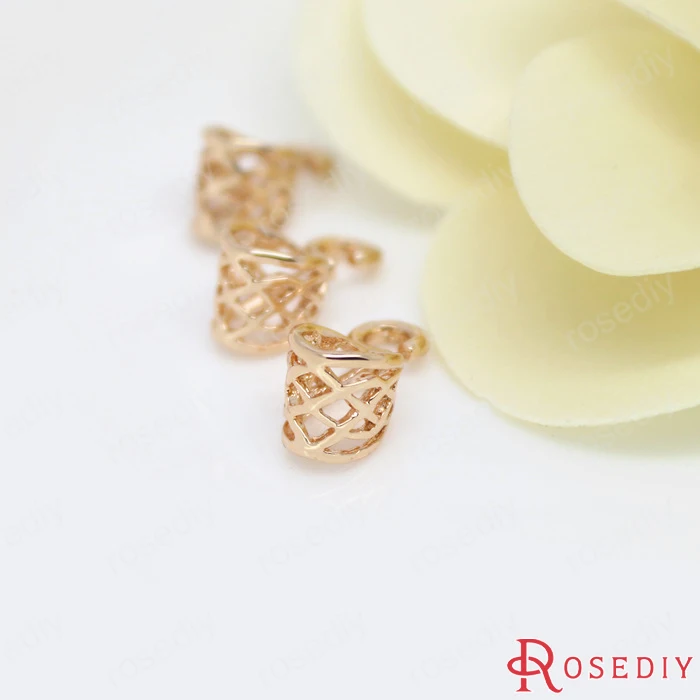 Латунное ожерелье с покрытием 24 каратным золотом 6 шт. 5x12 5 мм|diy jewelry accessories|jewelry