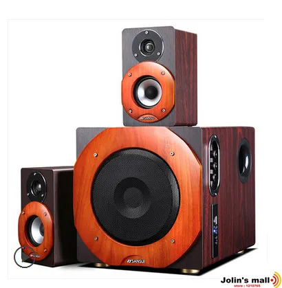 8 дюймовый деревянный настольный bluetooth Hi Fi компьютерный динамик сабвуфер U disk без