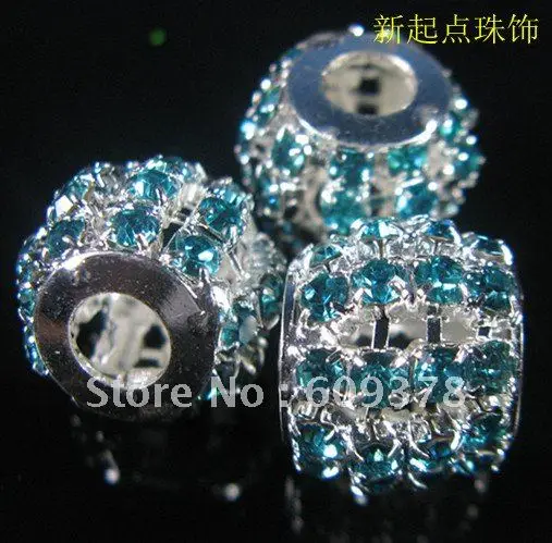 Бесплатная доставка модные прозрачные бусины из сплава с большим отверстием