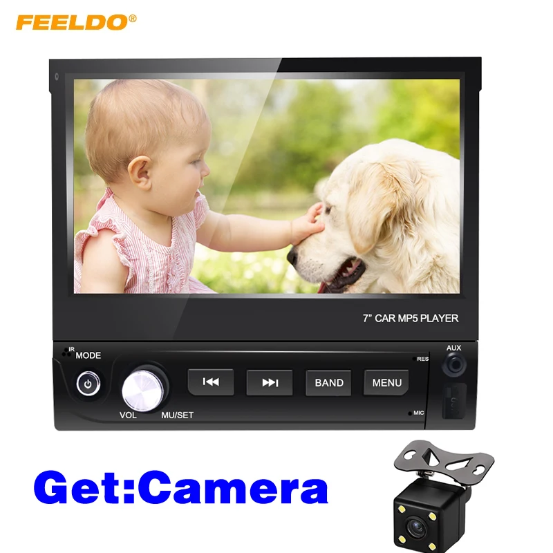 FEELDO 7 &quot7 дюймов 1DIN In dash Manumotive Ultra Slim WinCE Car Bluetooth Радио USB 1080P MP5 супер плеер получить:
