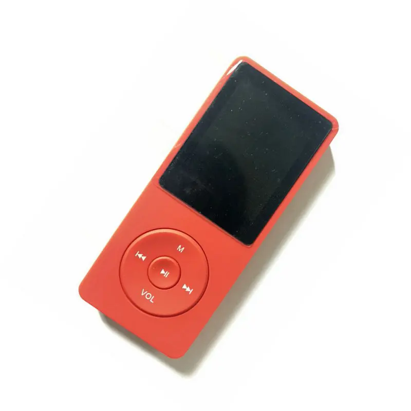 Красный Мини MP 3 плеер 16 Гб со встроенным динамиком USB MP3 музыкальный плеер с динамиком 16 Гб плеер walkman FM видео Радио mp3 - Цвет: Красный