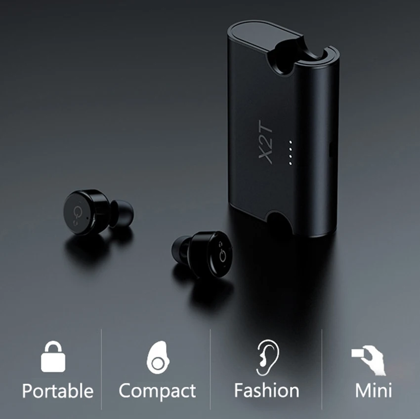 X2T Mini True беспроводные Bluetooth наушники TWS стерео Twins гарнитура X1T обновленная версия
