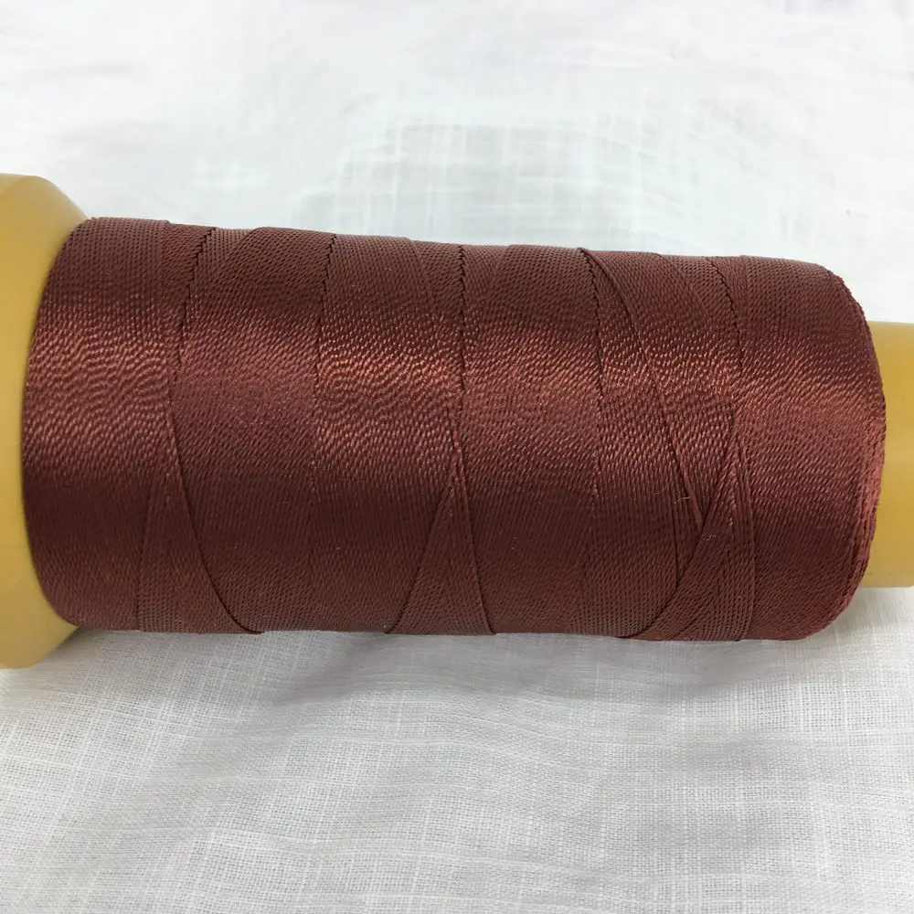 О Fit многожильный Плетеный искусственный шелковые провода DIY макраме шпагат Бисероплетение нити ручной работы фурнитура твист кружева - Цвет: Light Brown  24