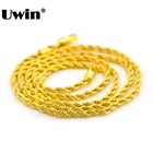 Цепочка UWIN из нержавеющей стали, ожерелье из кубинской цепи, ювелирные изделия в стиле хип-хоп, 3 мм 18 дюймов 20 дюймов 24 дюйма 30 дюймов, Прямая поставка