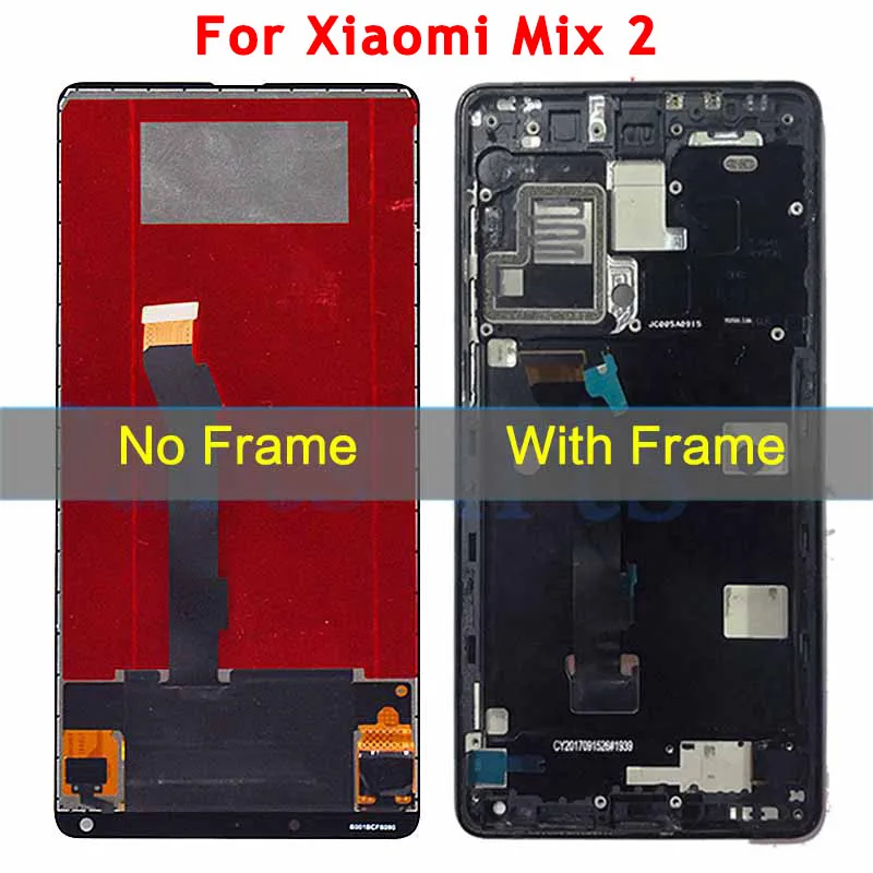 Протестированный Xiaomi mi x ЖК-дисплей кодирующий преобразователь сенсорного экрана в сборе с рамкой для Xiaomi mi Mix 2 ЖК-запчасти