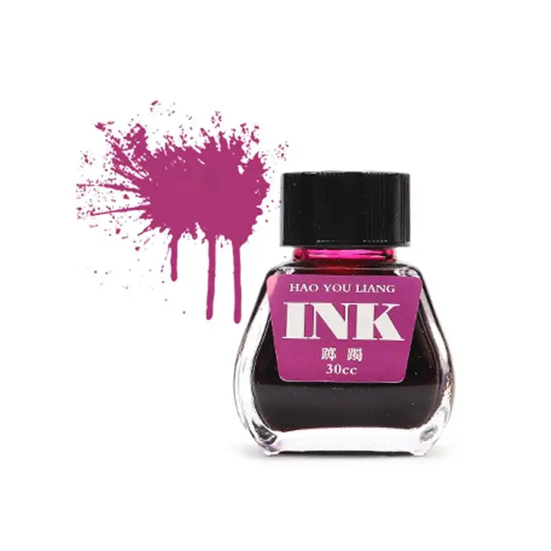 09 30 мл стеклянная гладкая авторучка для письма, Заправка чернилами, канцелярские принадлежности для школьников, студентов, подарок, офисные принадлежности, 16 цветов - Цвет: 09